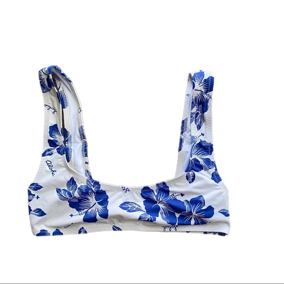 Solid & striped The Elle floral-print bikini top xsmall nwt - Picture 3 of 7